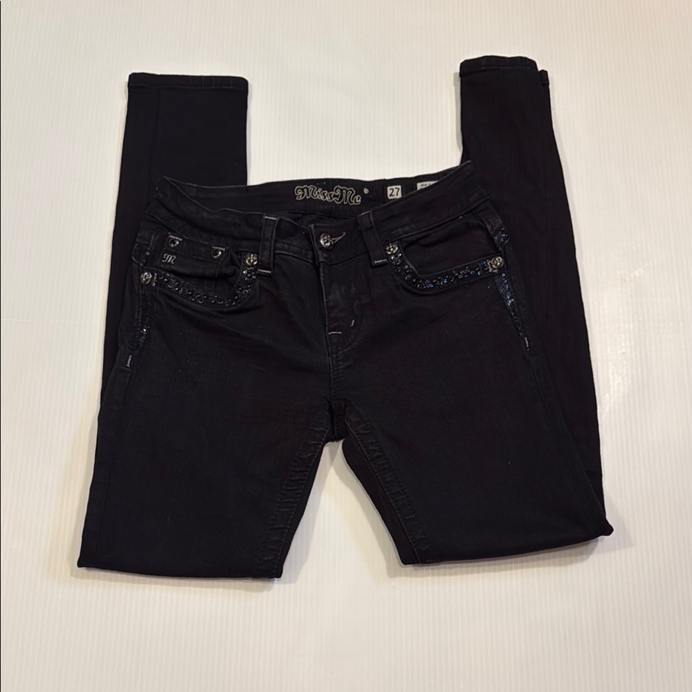 Miss Me Black Skinny Jeans Modern Fit